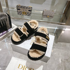 CD Dioract Sandal 40mm In Black Suede 996365