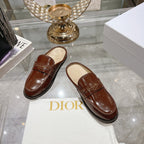 CD Boy Mule In Brown Red Glossy Calfskin 996451