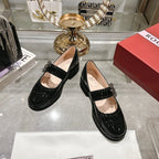 Viv 25 Mary Jane Black Calf Patent Leather 235397