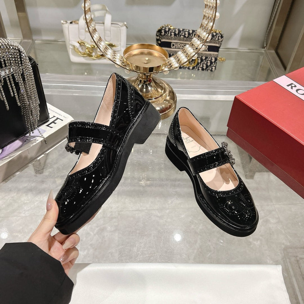 Viv 25 Mary Jane Black Calf Patent Leather 235397