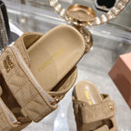 Miu Comfort Sandals Khahi Quilted Suede 751303