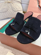 LP 25C Summer Charms Mules 55MM Navy Blue Suede 215031
