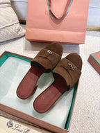 LP 25 Summer Charm Sandal 55 Dark Brown Suede