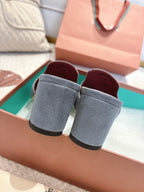 LP 25C Summer Charms Mules 55MM Blue Gray Suede 215023