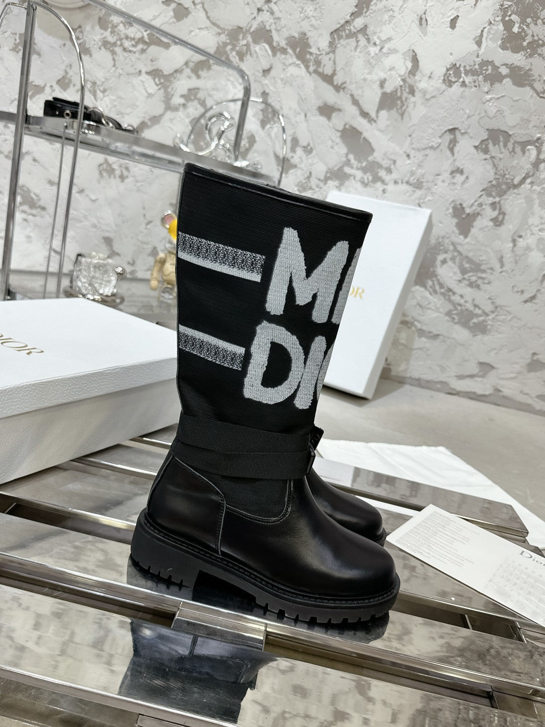 CD D-Major Boot In Black Canvas 100576