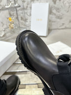 D-Major Boot In Black Denim Fabric 100568
