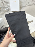 D-Major Boot In Black Denim Fabric 100568