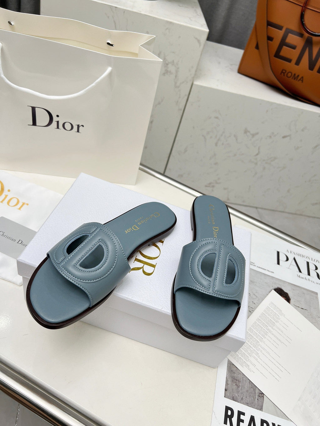 CD 25 D-Club Slide Calfskin