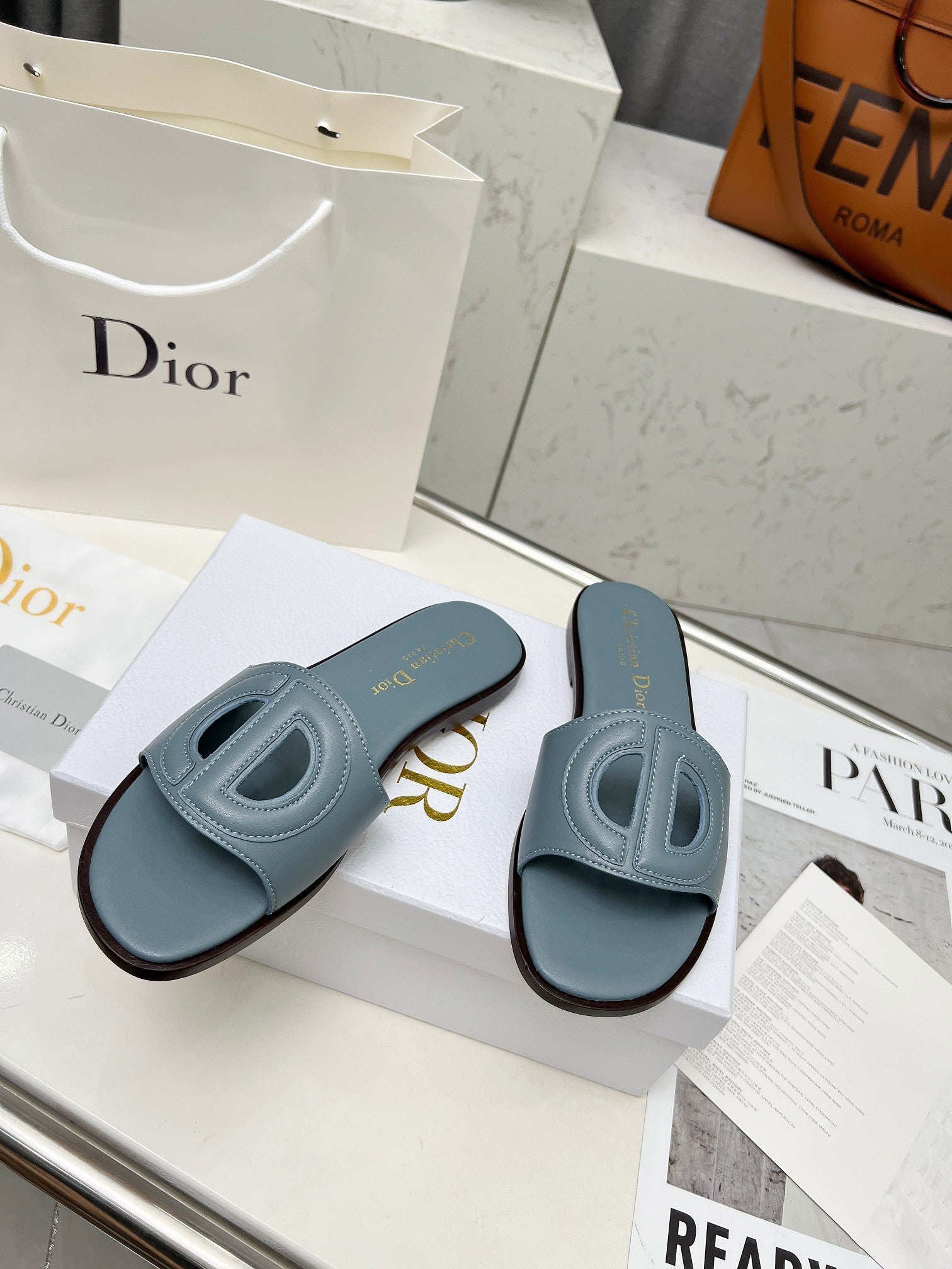 CD 25 D-Club Slide Calfskin