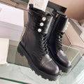 CD D-Strike Ankle Boot Plain Black Calfskin