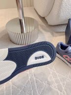 CD AND STONE ISLAND B57 Low-Top Sneaker – Limited And Numbered Edition Blue Mix Red Calfskin