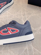 CD AND STONE ISLAND B57 Low-Top Sneaker – Limited And Numbered Edition Blue Mix Red Calfskin