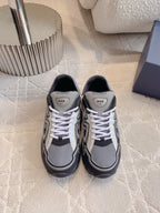 CD B30 Sneaker Cement Grey Mix Black White Polyester Mesh Fabric And Calfskin