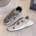 CD B30 Sneaker Gray Brown Mix Beige White Polyester Mesh Fabric And Calfskin