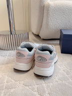 CD B30 Sneaker Grey Mix Pastel Pink Polyester Mesh Fabric And Calfskin