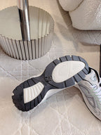 CD B30 Sneaker Grey White Mix Pale Jade Green Polyester Mesh Fabric And Calfskin