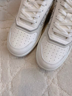 CD B27 Low-Top Sneaker White Grey Print Calfskin