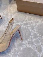 CL Follies Strass 85mm Vanilla Cream Mesh 177136