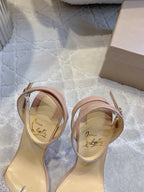 CL Crystal Queen 120 Sandal Nude Patent Leather 177123