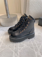 CC 24 Combat Boots 50mm Black Calfskin & Sheepskin 404286