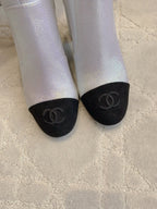 CC 25 Short Boot Light Pink Black Fabric Sheepskin 516638
