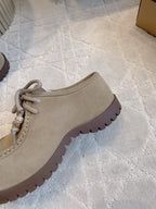 UGG Yupoo Loafers Khaki Wool Suede Mule Fleece Lining 516911