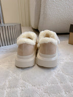 UGG Tazz Slipper Loafers  Beige  Suede and Fleece 516905
