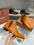 LP Sumire Ankle Boot In Brown Orange Nappa Calfskin 980106