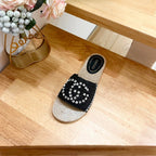 GG  Casual Style Logo Sandals Black