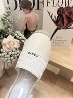 CD FW26 Sandals White Sheepskin 692255