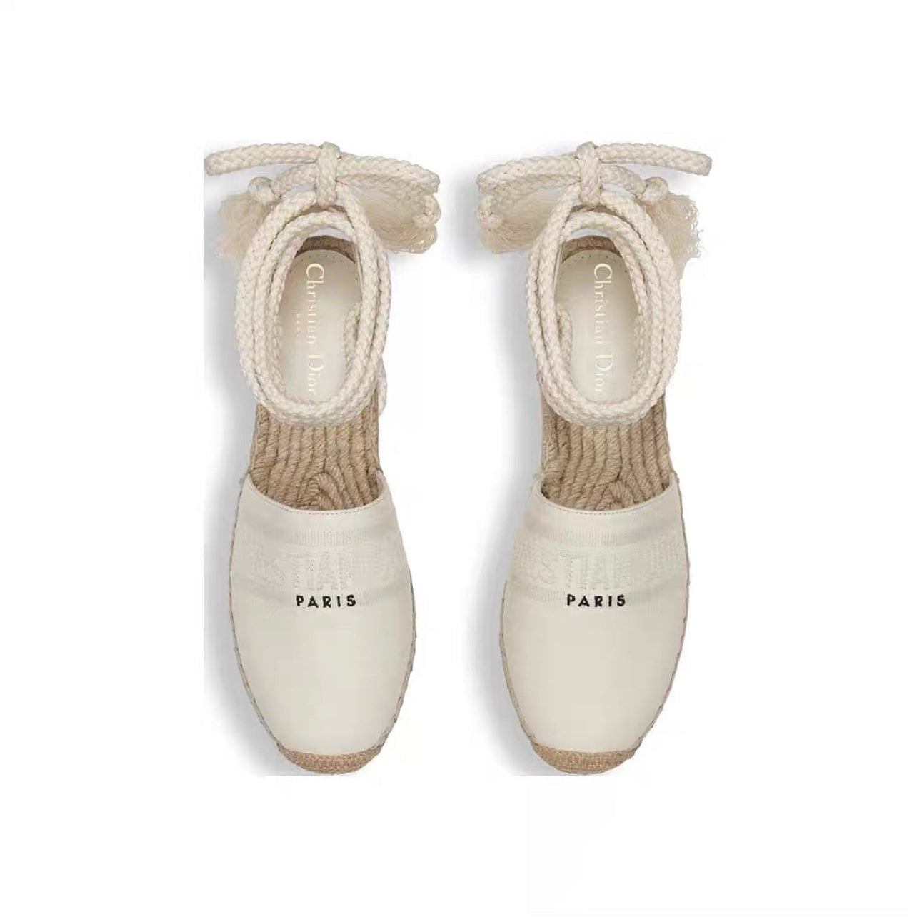 CD FW26 Espadrilles Ivory Sheepskin 692261