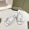 Jimmy Choo Amita Flowers Sandal 4.5cm White Sheepskin 659642
