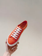 Miu Sneakers Orange Canvas 445548