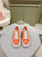 Miu Sneakers Orange Canvas 445548