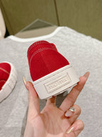 Miu Sneakers Red Canvas 445549