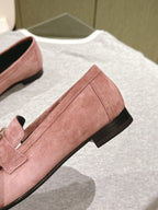 HM Mocassins Royal Loafers Dusty Rose Suede 445014