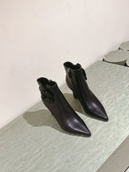 CC Ankle Boots 85mm Black Lambskin