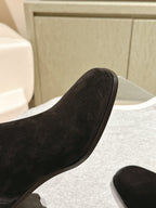 HM Jill Ankle Boot 65mm Black Suede  974679