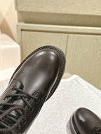 CD Ankle Boots In Black Calfskin With Wool Fleece Lining 995819