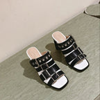 CD 26s High Heel Sandal 65 Black White Lambskin 661542