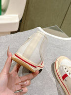 BV Eliot Sneaker White/Sea salt Cotton Calfskin 446197