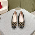 Viv 25 Jewel Flats Black Imported Cowhide 241905