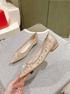 RC 25 Diamond Flat Sole Pink Nude Custom Lace 268058