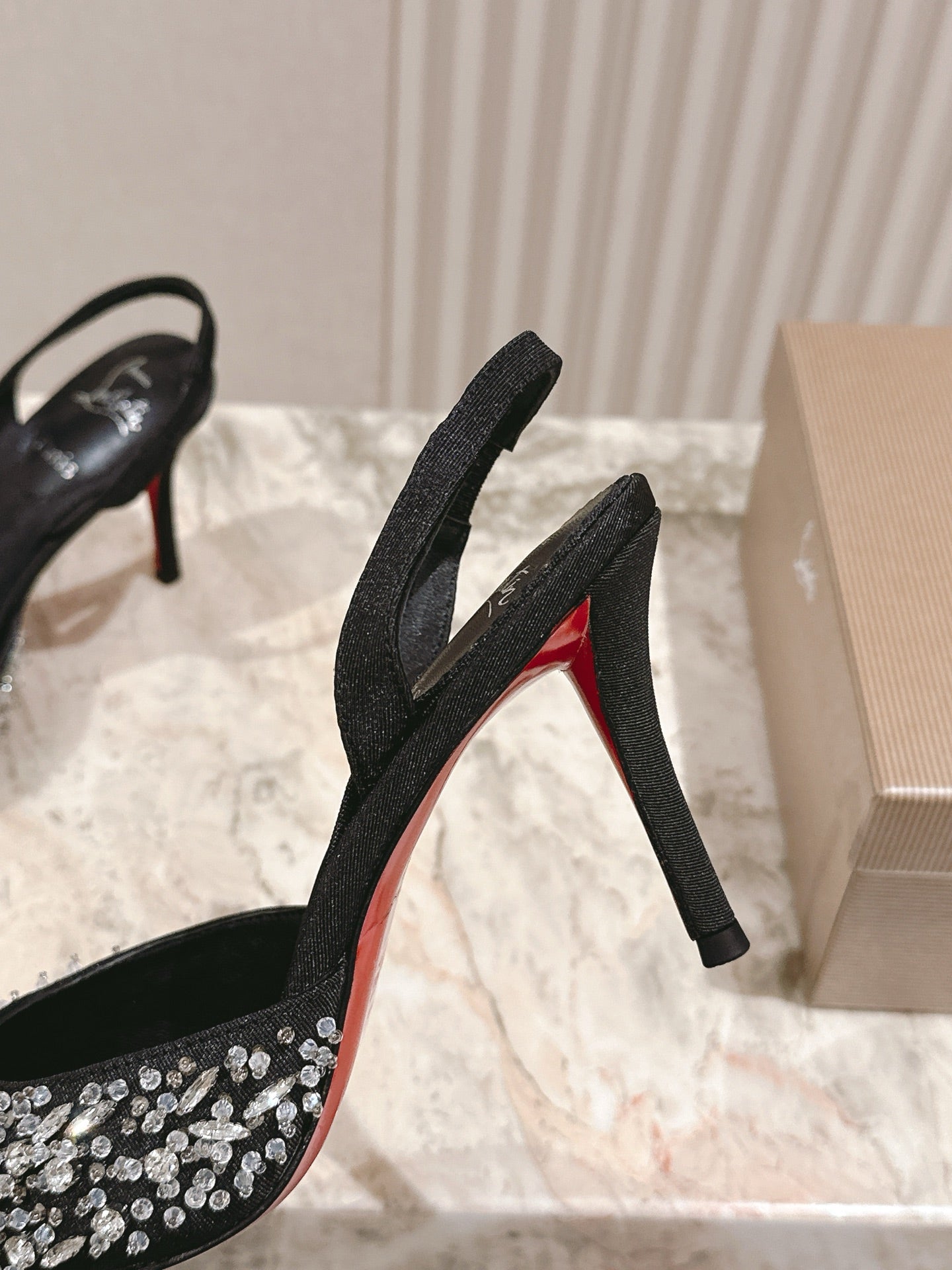 CL 25 Sling Back Black Imported   Special 346318