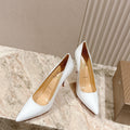 CL 25s So Kate Pumps 95mm White Patent Leather 446678
