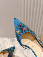 CL 25 Embellished Pumps Blue Imported   Special 346311