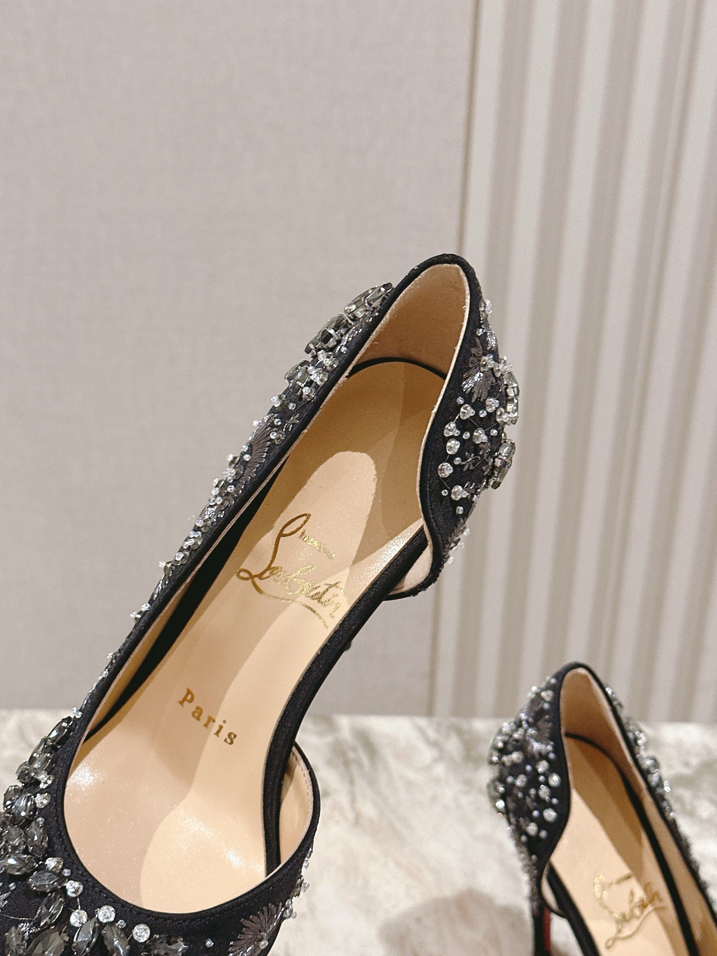 CL 25 Embellished Pumps Black Imported   Special 346313