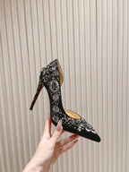 CL 25 Embellished Pumps Black Imported   Special 346313