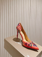 CL 25 Embellished Pumps Red Imported   Special 346314