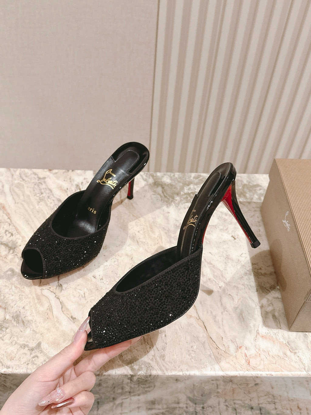 CL 25 Mules Black Imported   Special 346328